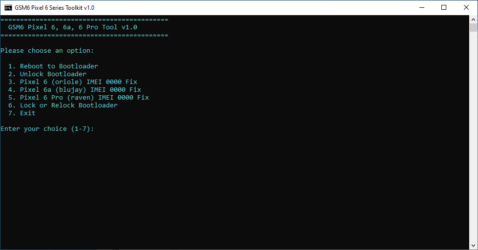GSM6 Pixel 6 Series Toolkit v1.0 – Imei 0000 Fix with One Click [FREE]